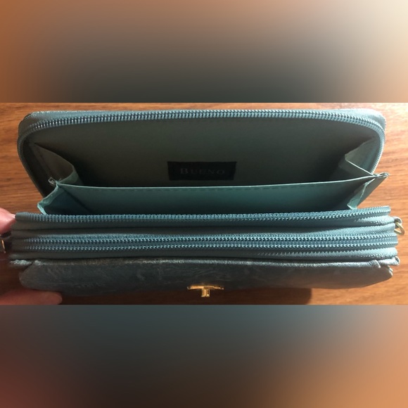 Bueno Turquoise Purse Clutch Pocketbook NWOT - Picture 7 of 9